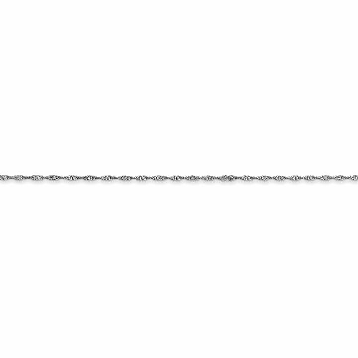 Lovely Rita's Chains 14k White Gold 1.00mm Singapore Carded Chain
