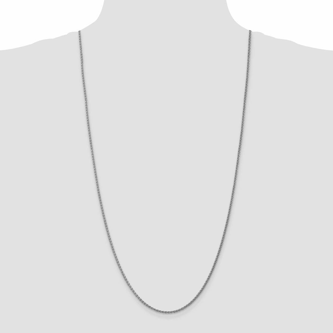 Lovely Rita's Chains 14k White Gold 1.00mm Solid Spiga Chain