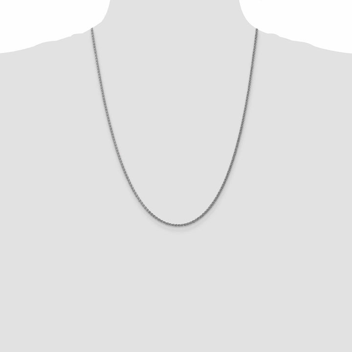 Lovely Rita's Chains 14k White Gold 1.00mm Solid Spiga Chain