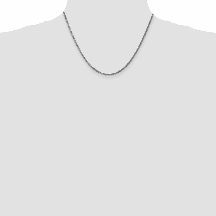 Lovely Rita's Chains 14k White Gold 1.00mm Solid Spiga Chain