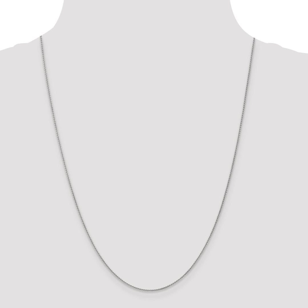 Lovely Rita's Chains 14k White Gold 1.00mm Solid Spiga Chain
