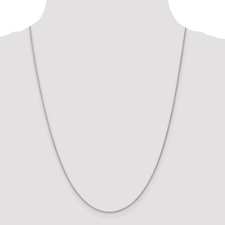 Lovely Rita's Chains 14k White Gold 1.00mm Solid Spiga Chain