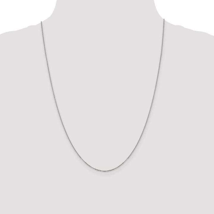 Lovely Rita's Chains 14K White Gold 1.1 mm Flat Cable Chain