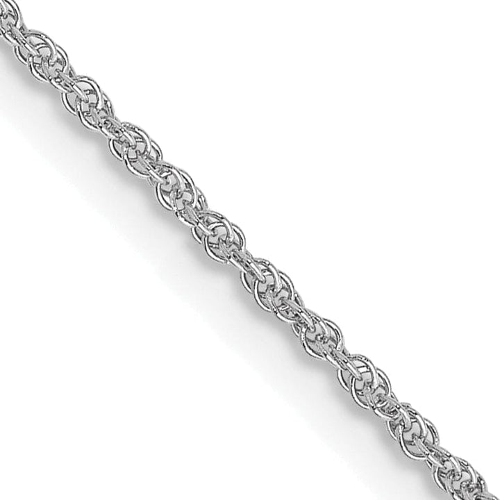 Lovely Rita's Chains 14k White Gold 1.10mm Baby Rope Chain