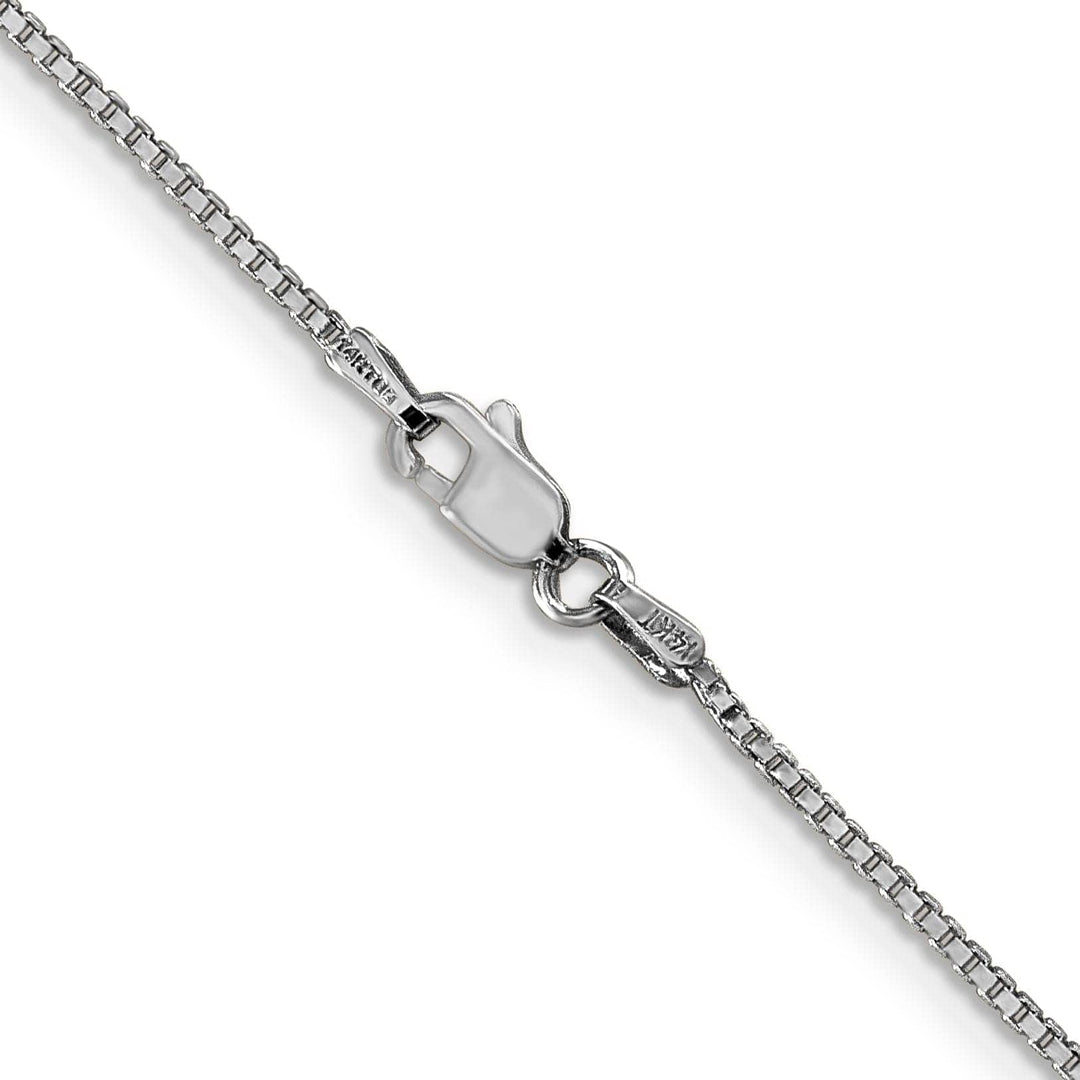 Lovely Rita's Chains 14k White Gold 1.10mm Polished Solid Box Chain