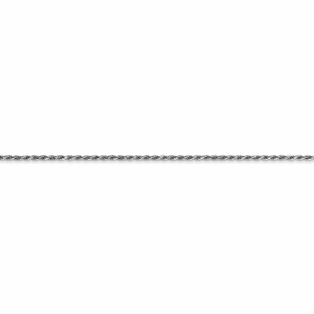 Lovely Rita's Chains 14k White Gold 1.15mm Diamond Cut Rope Chain