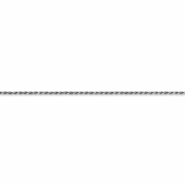 Lovely Rita's Chains 14k White Gold 1.15mm Diamond Cut Rope Chain