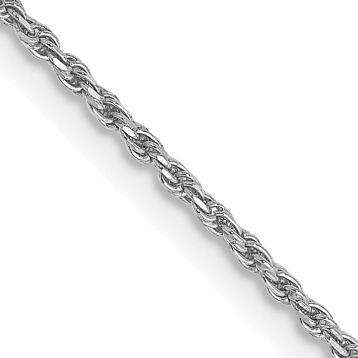 Lovely Rita's Chains 14k White Gold 1.15mm Diamond Cut Rope Chain