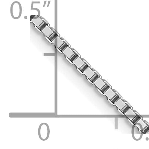 Lovely Rita's Chains 14K White Gold 1.2 mm Box Chain