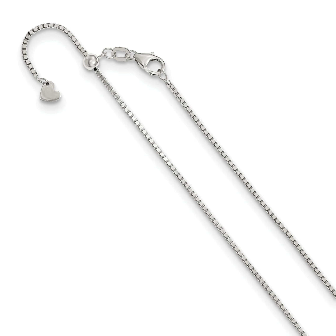 Lovely Rita's Chains 14k White Gold 1.20mm Adjustable Box Chain