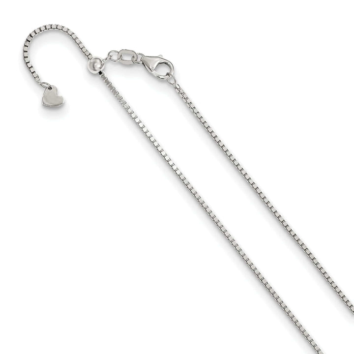 Lovely Rita's Chains 14k White Gold 1.20mm Adjustable Box Chain