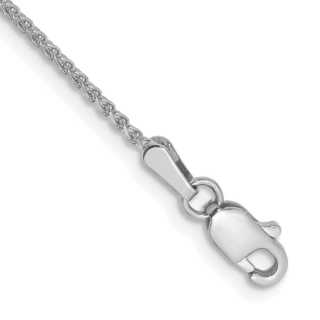 Lovely Rita's Chains 14k White Gold 1.20mm Diamond Cut Spiga Chain