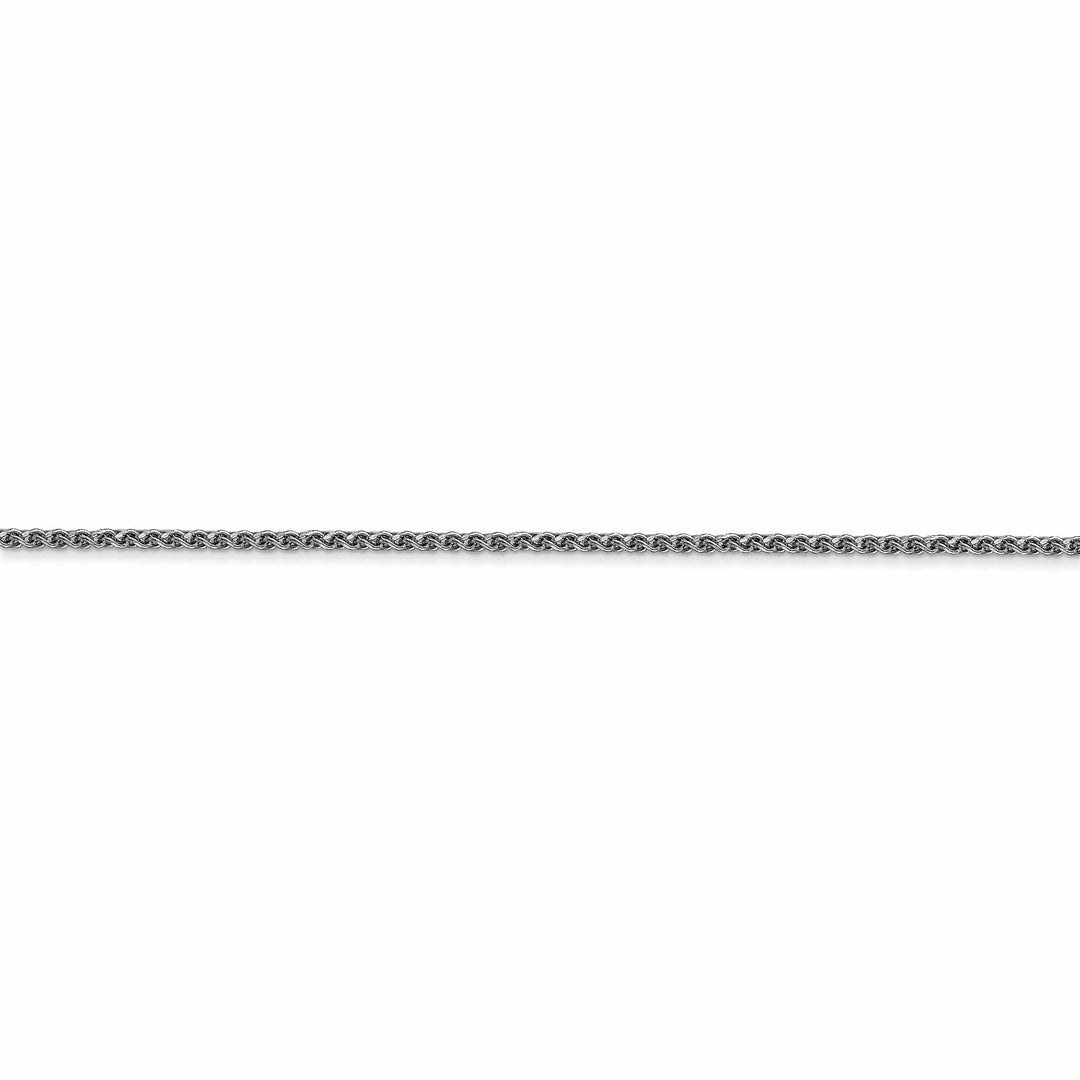 Lovely Rita's Chains 14k White Gold 1.20mm Diamond Cut Spiga Chain