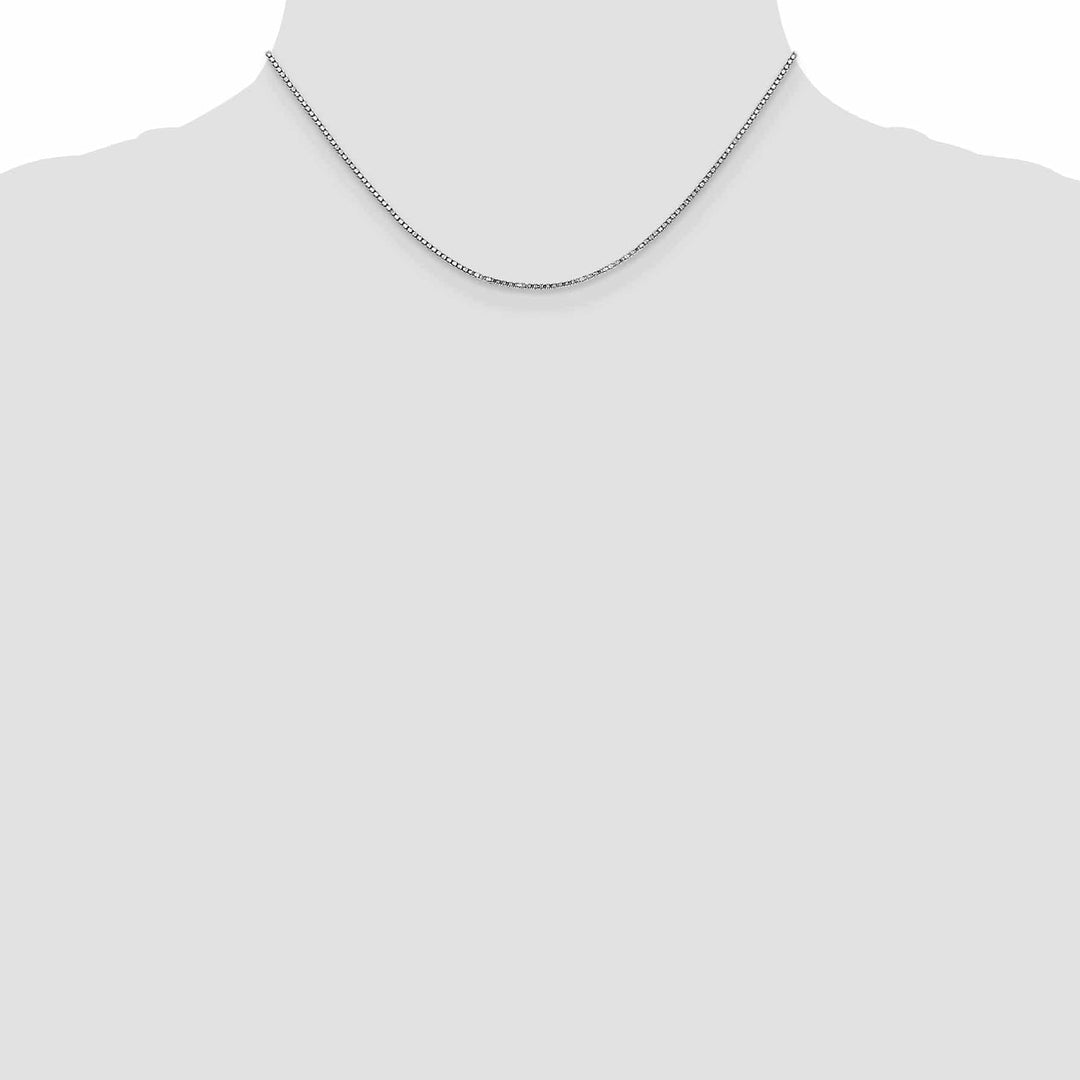 Lovely Rita's Chains 14k White Gold 1.20mm Polished Solid Box Chain