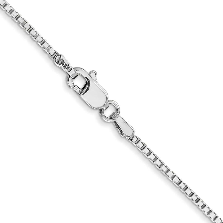Lovely Rita's Chains 14k White Gold 1.20mm Polished Solid Box Chain