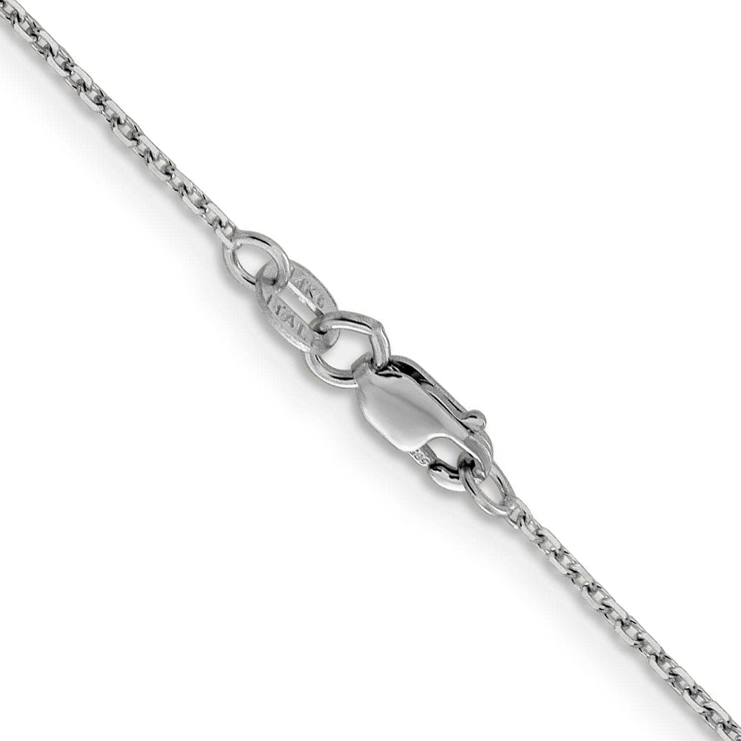 Lovely Rita's Chains 14K White Gold 1.25 mm D.C Rolo Chain