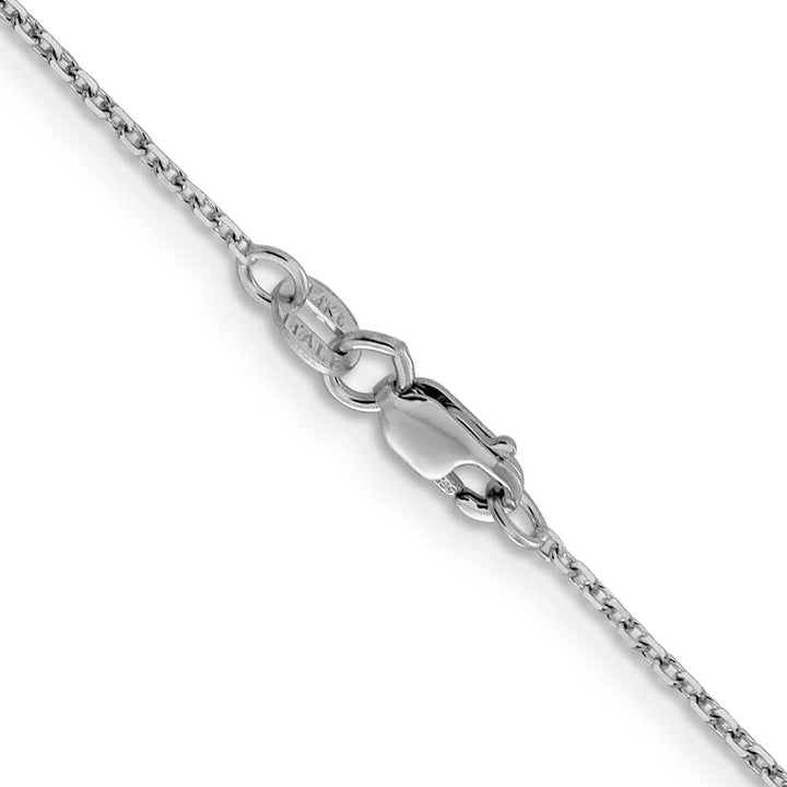 Lovely Rita's Chains 14K White Gold 1.25 mm D.C Rolo Chain