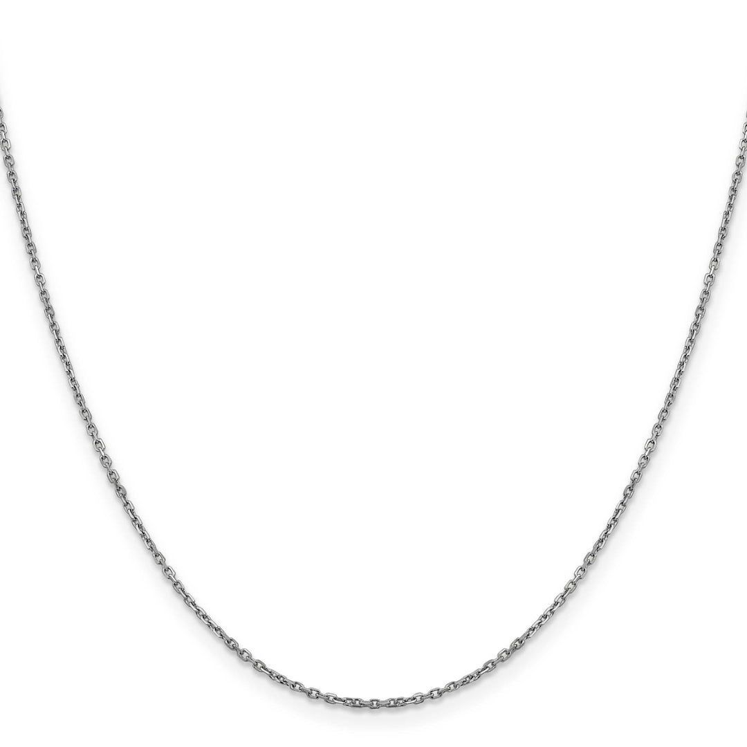 Lovely Rita's Chains 14K White Gold 1.25 mm D.C Rolo Chain