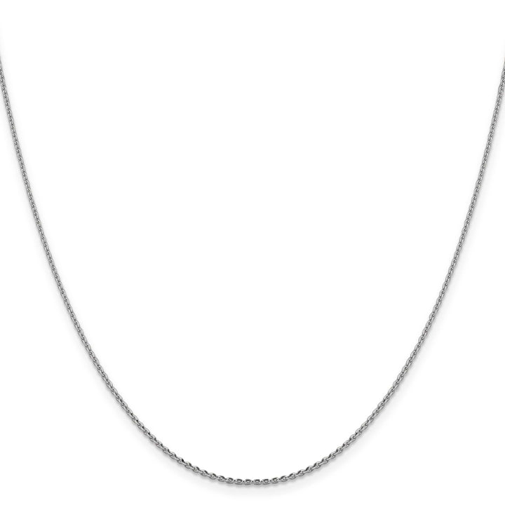 Lovely Rita's Chains 14K White Gold 1.25 mm DC Oval Cable Link Chain