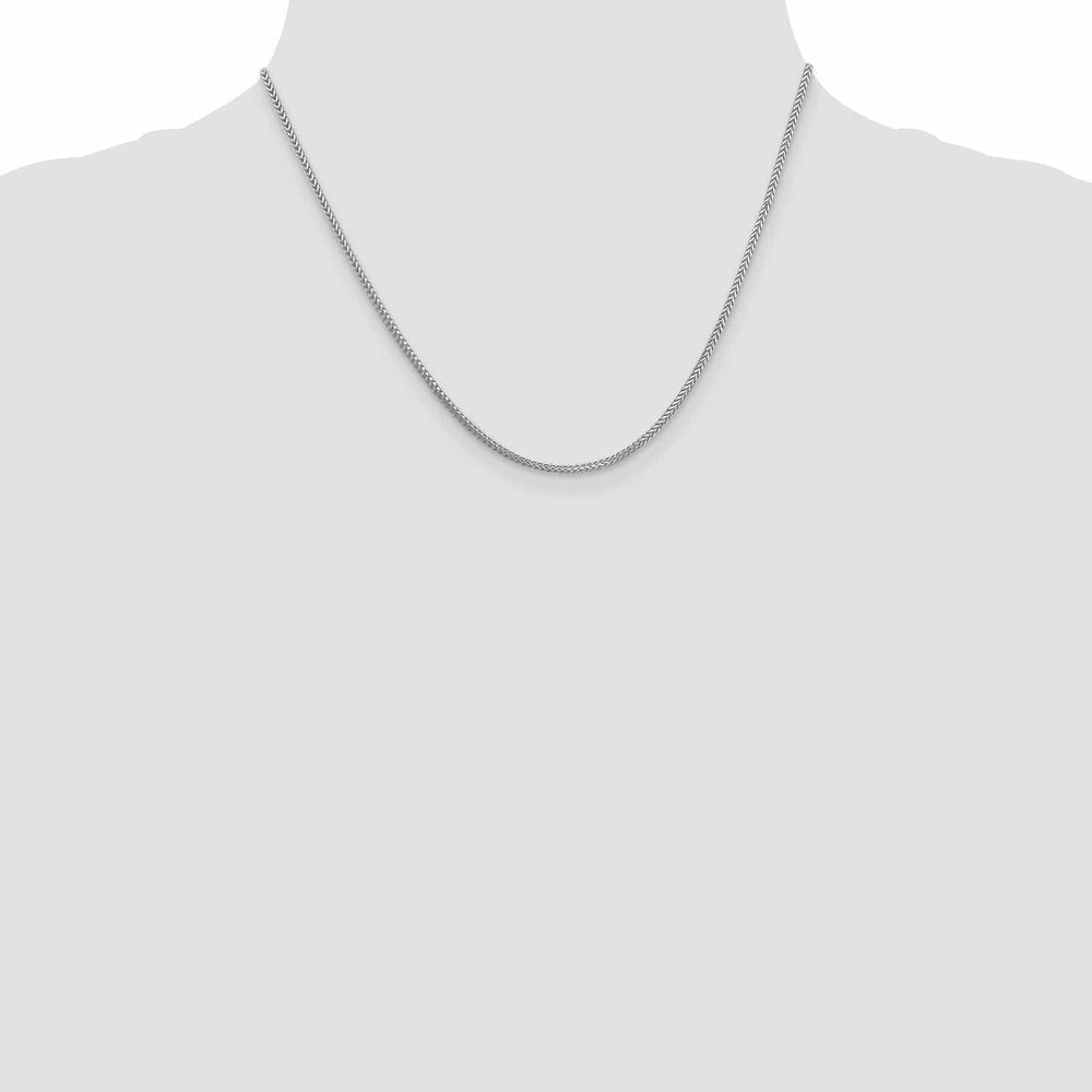 Lovely Rita's Chains 14K White Gold 1.25 mm Franco Chain