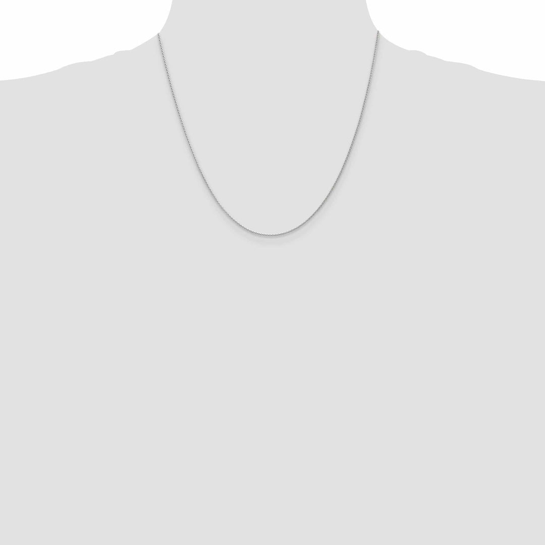 Lovely Rita's Chains 14k White Gold 1.2m Solid Parisian Wheat Chain