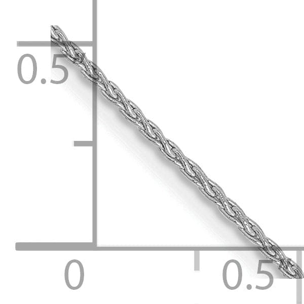 Lovely Rita's Chains 14k White Gold 1.2m Solid Parisian Wheat Chain