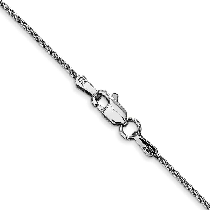 Lovely Rita's Chains 14k White Gold 1.2m Solid Parisian Wheat Chain