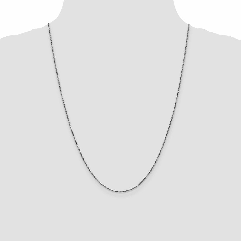 Lovely Rita's Chains 14k White Gold 1.2mm Solid D.C Spiga Chain
