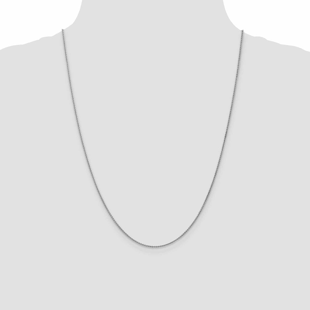 Lovely Rita's Chains 14K White Gold 1.2mm Spiga Wheat Chain
