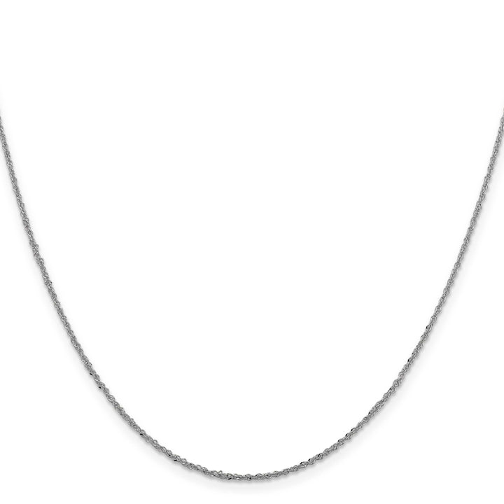 Lovely Rita's Chains 14K White Gold 1.3 mm Sparkle Singapore Chain