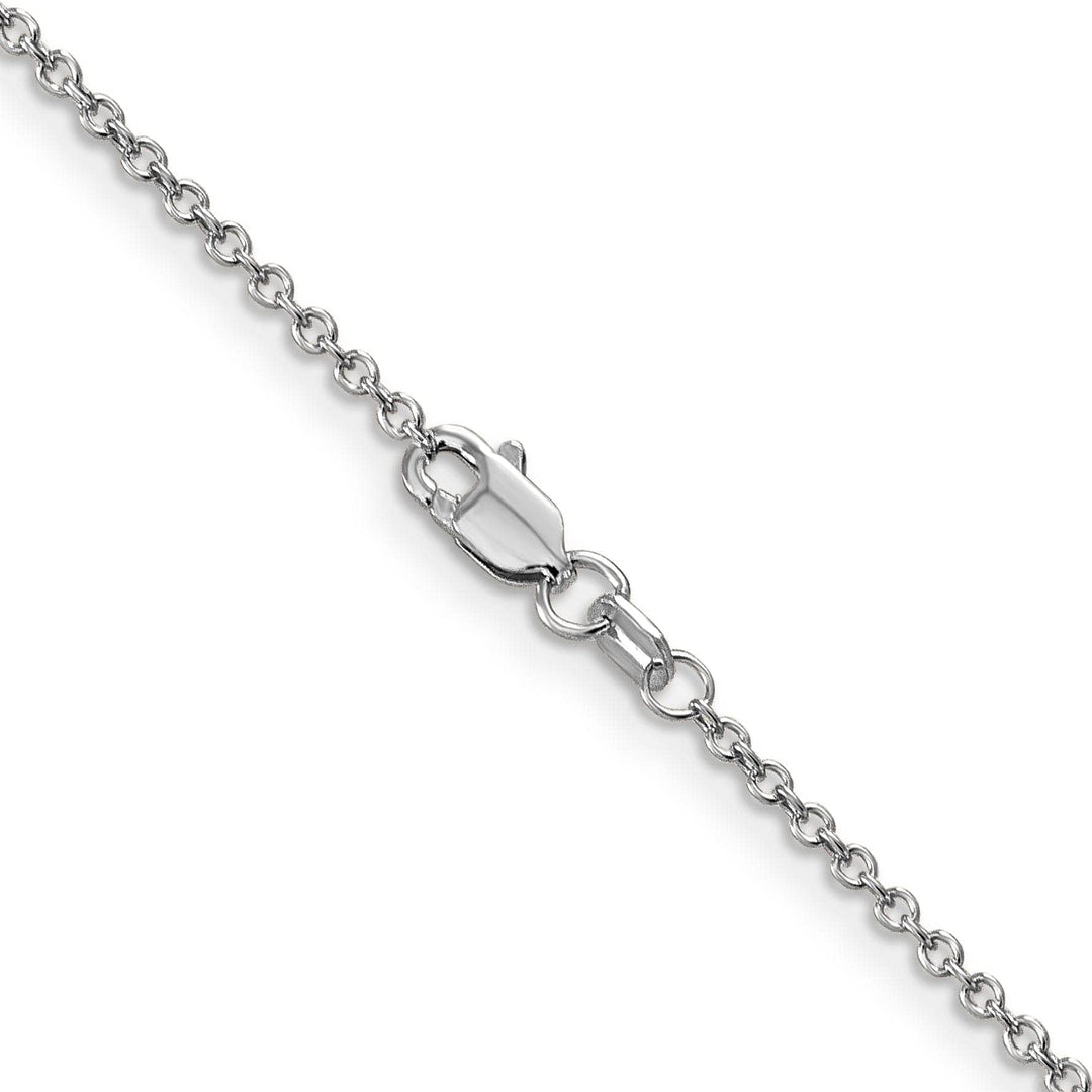 Lovely Rita's Chains 14k White Gold 1.30mm Round Link Cable Chain