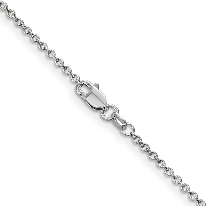 Lovely Rita's Chains 14k White Gold 1.30mm Round Link Cable Chain