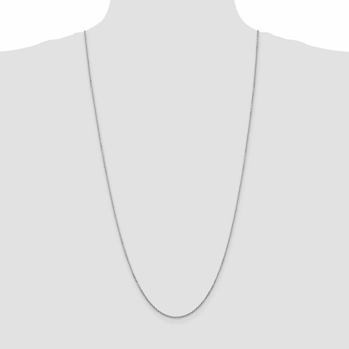 Lovely Rita's Chains 14k White Gold 1.30mm Solid D.C Cable Chain