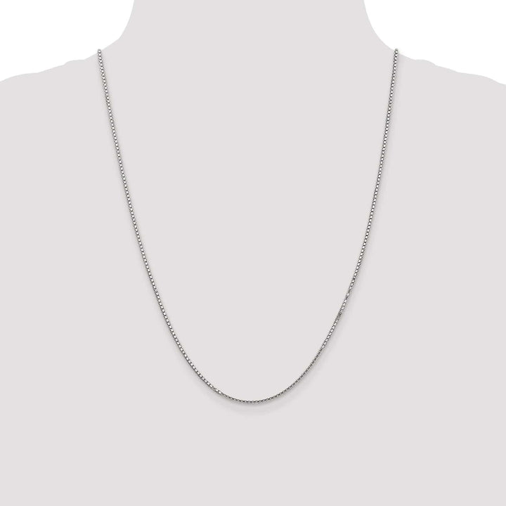 Lovely Rita's Chains 14k White Gold 1.35mm Polished Solid Box Chain