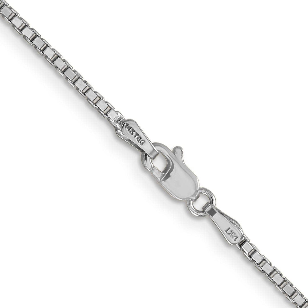 Lovely Rita's Chains 14k White Gold 1.35mm Polished Solid Box Chain