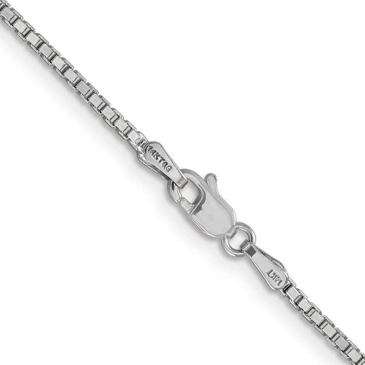 Lovely Rita's Chains 14k White Gold 1.35mm Polished Solid Box Chain