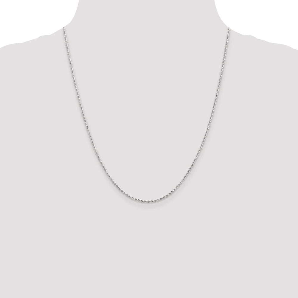 Lovely Rita's Chains 14k White Gold 1.3mm D.C Rope Chain