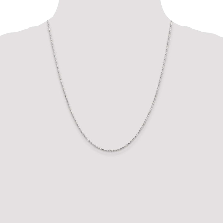 Lovely Rita's Chains 14k White Gold 1.3mm D.C Rope Chain