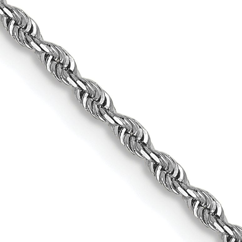 Lovely Rita's Chains 14k White Gold 1.3mm D.C Rope Chain