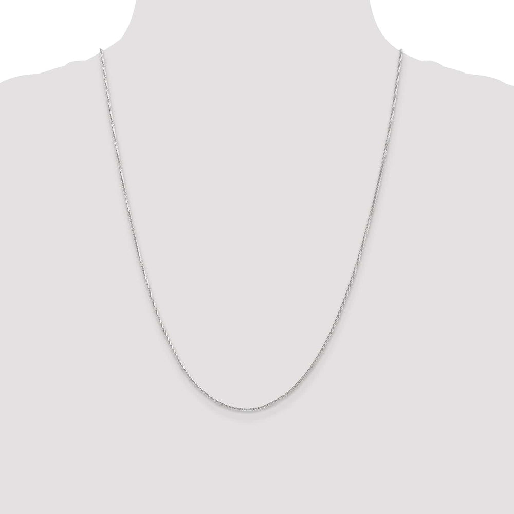 Lovely Rita's Chains 14K White Gold 1.3mm D.C Spiga Wheat Chain