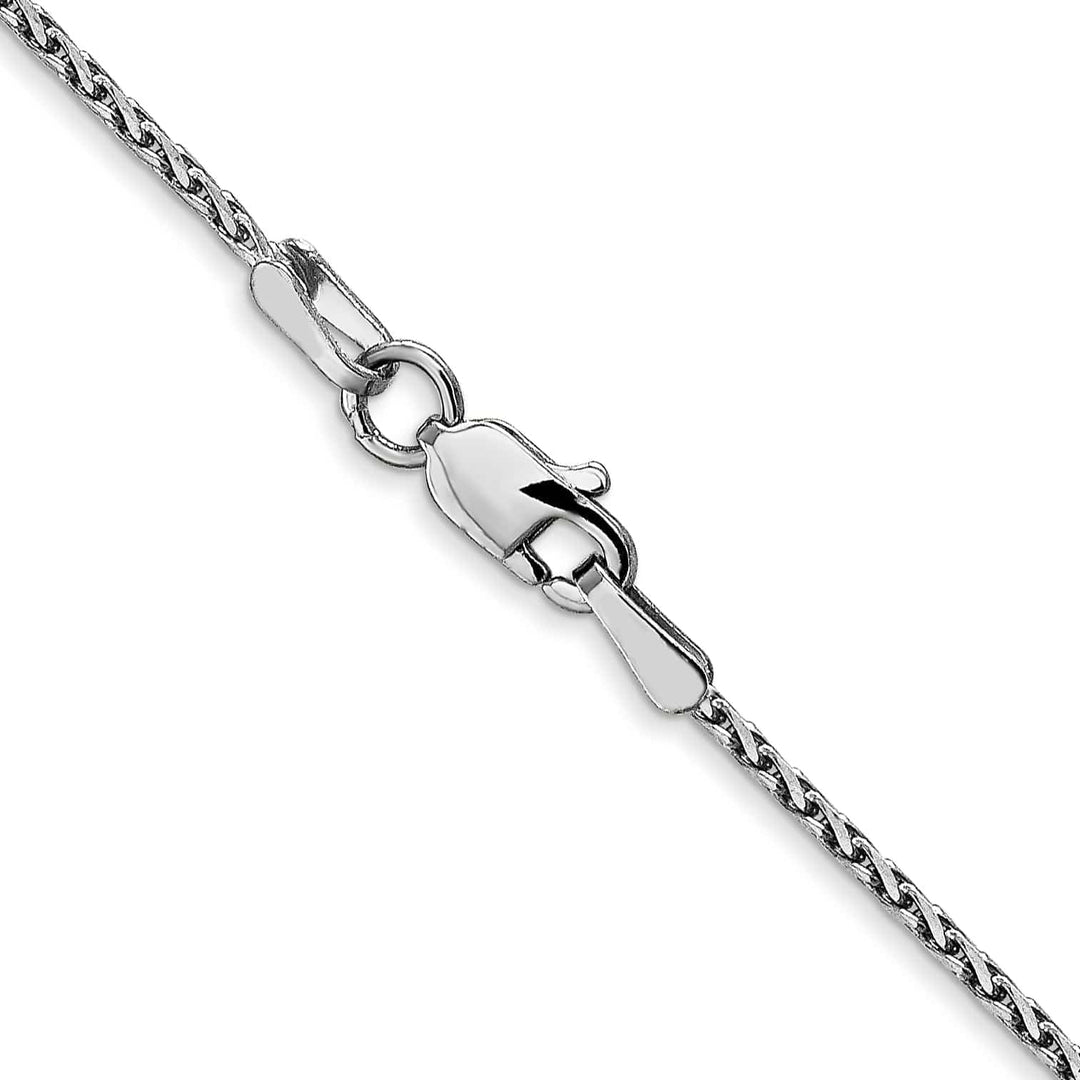 Lovely Rita's Chains 14K White Gold 1.3mm D.C Spiga Wheat Chain