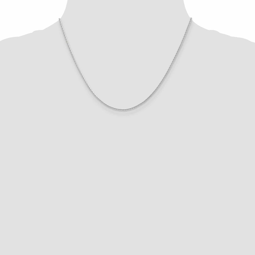 Lovely Rita's Chains 14K White Gold 1.3mm D.C Spiga Wheat Chain