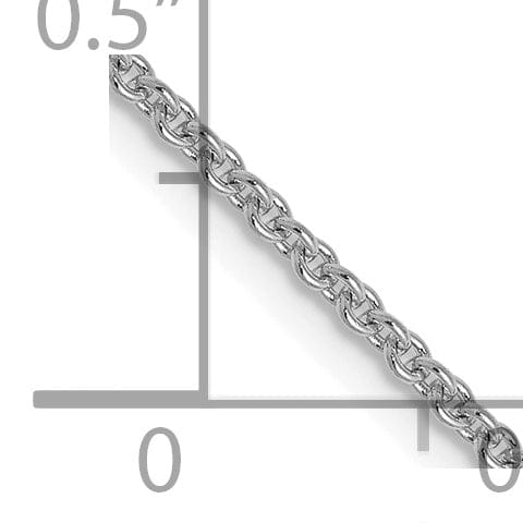 Lovely Rita's Chains 14K White Gold 1.4 m Round Cable Chain