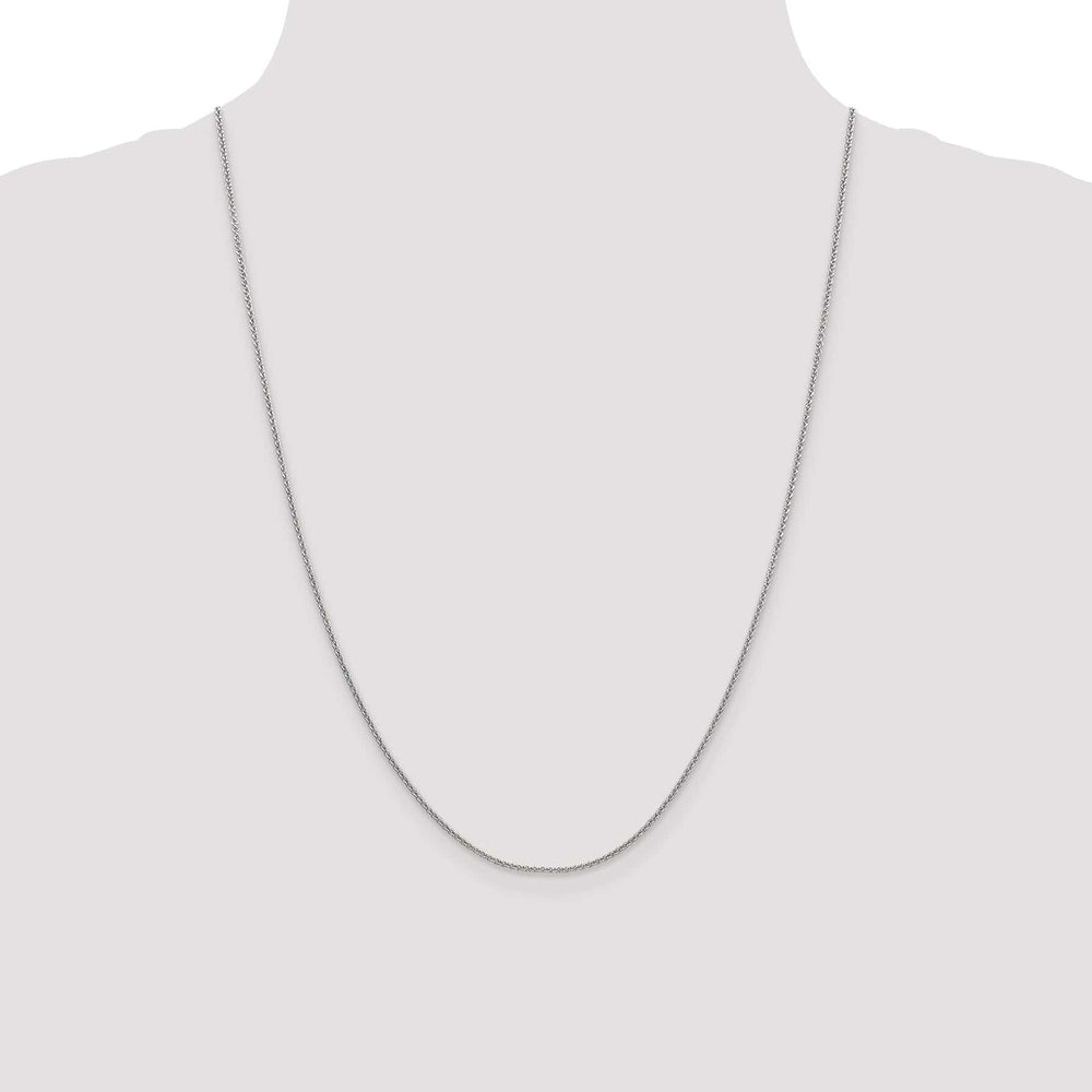 Lovely Rita's Chains 14K White Gold 1.4 m Round Cable Chain