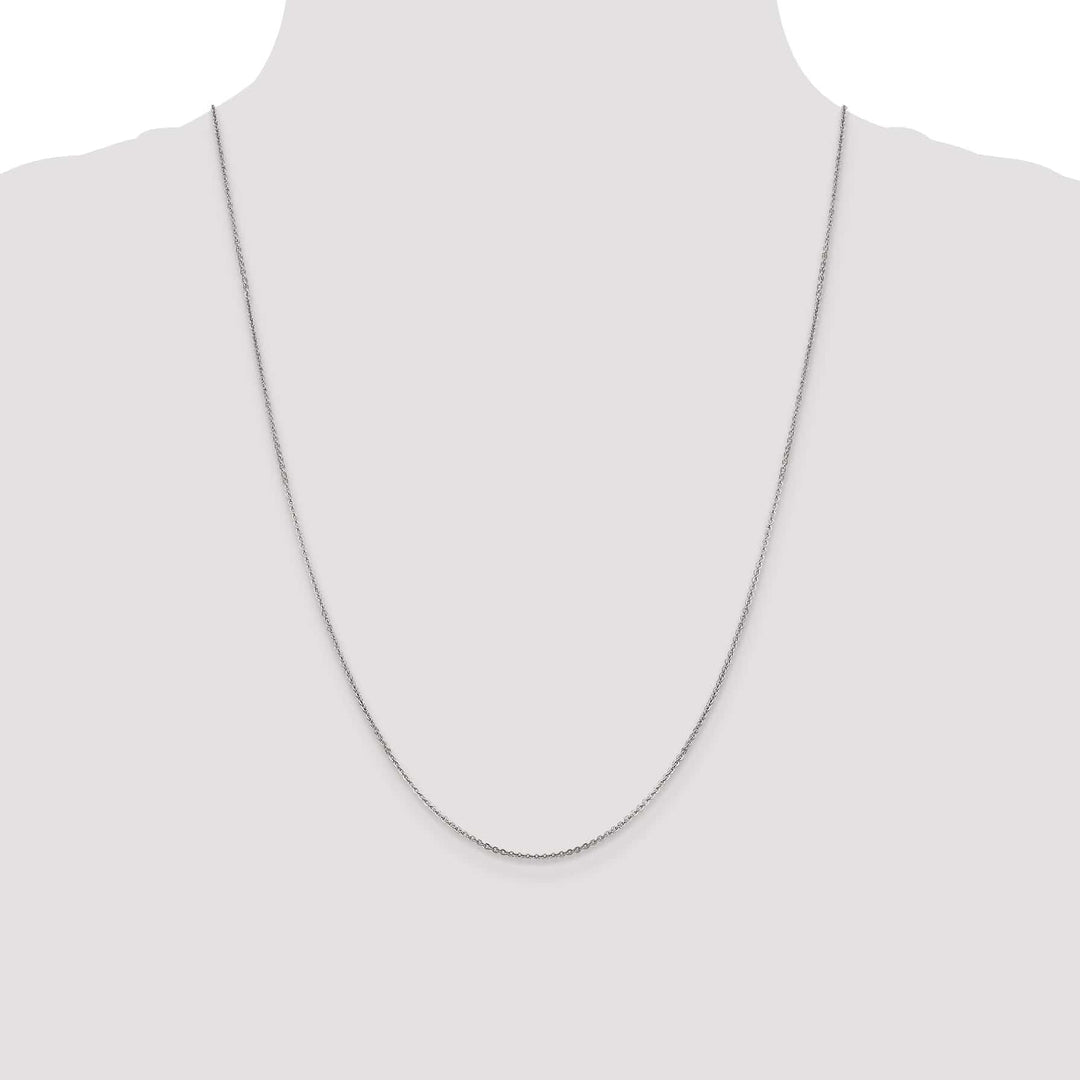 Lovely Rita's Chains 14K White Gold 1.4 mm Flat Cable Chain