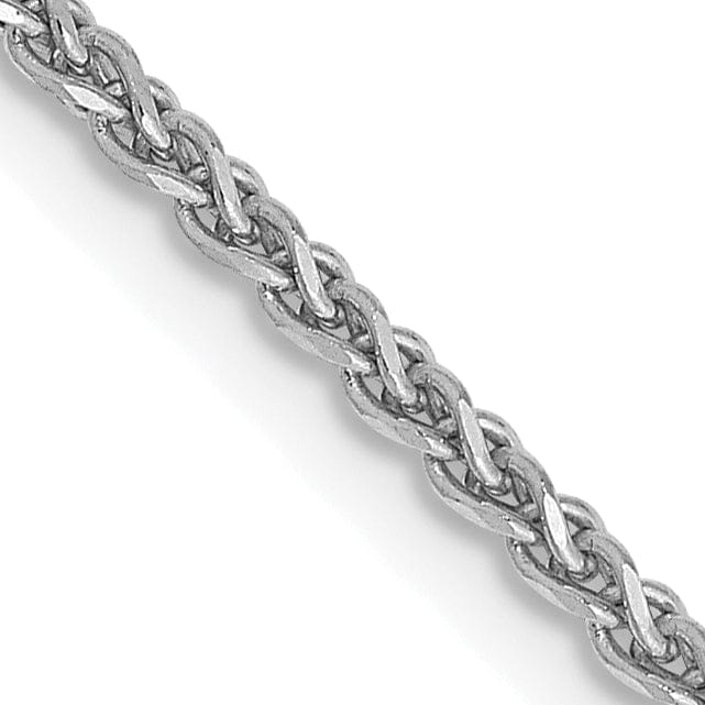 Lovely Rita's Chains 14k White Gold 1.40mm Diamond Cut Spiga Chain