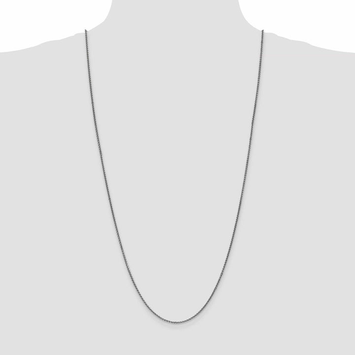 Lovely Rita's Chains 14k White Gold 1.40mm Diamond Cut Spiga Chain