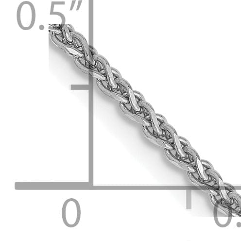 Lovely Rita's Chains 14k White Gold 1.40mm Diamond Cut Spiga Chain