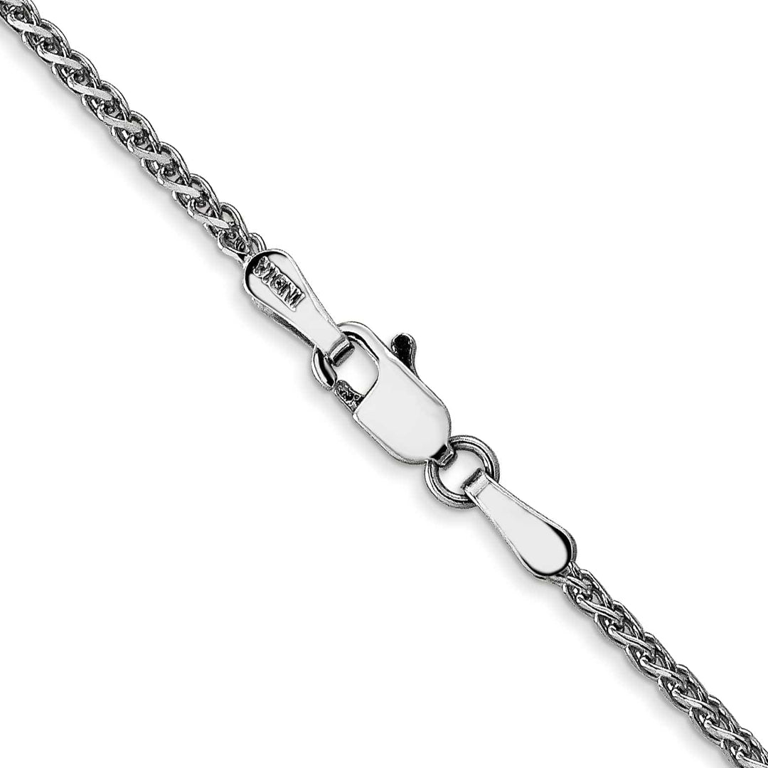 Lovely Rita's Chains 14k White Gold 1.40mm Diamond Cut Spiga Chain