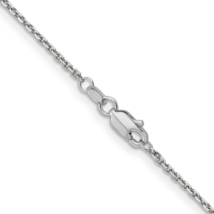 Lovely Rita's Chains 14k White Gold 1.40mm Round Link Cable Chain